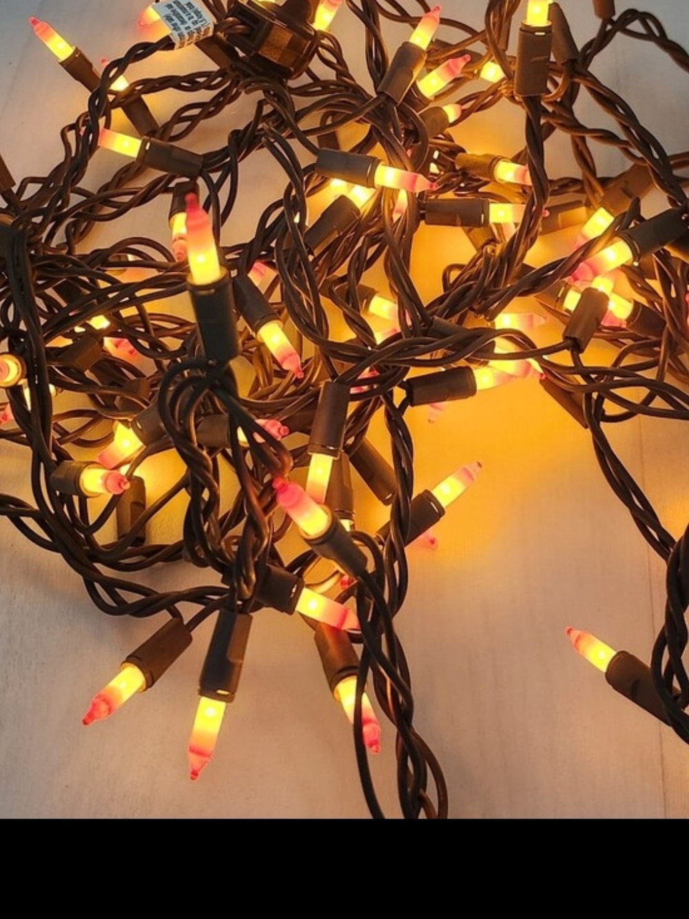 Hyde & EEk! Candy Corn Mini Halloween String Lights Brown  100 Count  Set Of 3 - Picture 9 of 9